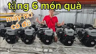 Máy nổ giá rẻ, động cơ xăng mới nhất, đầu nổ có đề, dàn láp inox, dàn cầu inox ngày 16/1/2026