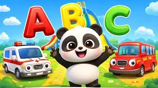 ABCD Learning for Kids 🐼 | A to Z Animals & Objects | Baby Panda ABC Song