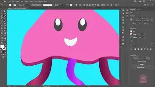 how to make simple and Cute Octopus using adobe Illustrator KEP#adobeillustrator #trending #viral