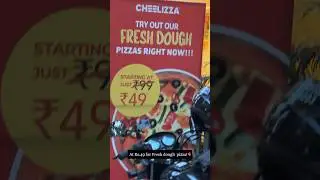 49₹ mein pizza wo bhi fresh dough 🤤😱🍕 #pizza #fresh #thane #foodblogger