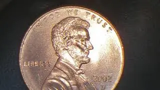 2002 D US PENNY UNIQUE MARK ON LINCOLN MEMORIAL REVERSE