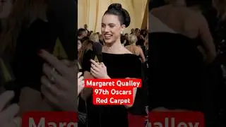 Margaret Qualley & Amelia Dimoldenberg Talk Oscars Hosts | 97th Oscars Red Carpet