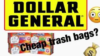 Dollar General Cheap Hefty Trash Bags!!! January 24 2017