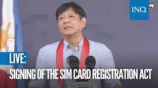 Signing of the SIM Card Registration Act
