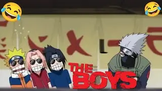 Kakashi Face Reveal | Naruto funny moments in Hindi dubbed 🤣 team  7 funny moments 😂 #naruto 