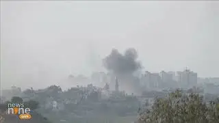 Large Explosions on Gaza Skyline | News9