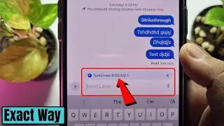 How to Schedule iMessages on iPhone - iOS 18 imessage Send Later Feature