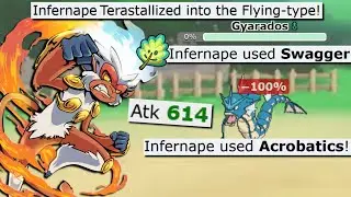 TERA FLYING MIRROR HERB SWAGGER INFERNAPE IS SO POWERFUL IN POKEMON SCARLET AND VIOLET!