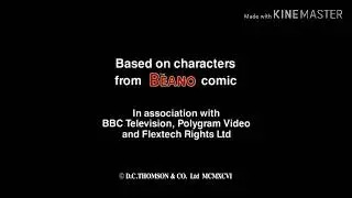 Tony Collingwood Productions the beano comic BBC TV Polygram HiT Entertainment (1996/2007)