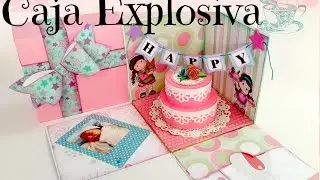 Cumplea&ntilde;os Dulce Manzana - Caja explosiva de Cafe Arte y Scrap