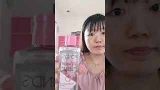 Removing Makeup With Ponds Brightening Rose Micellar Water