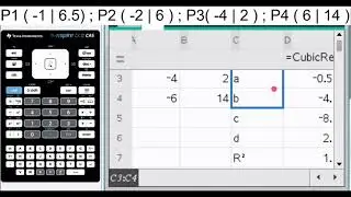 TiNspire CX CAS Tutorial - Gleichungssystem IV (Regression)