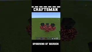 How to spawn warden in Minecraft #craftsman #minecraft #trending #warden #spawning
