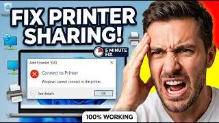 Can’t Share Printer on Windows 11/10? 😱 आसान Fix | Full Solution 2026