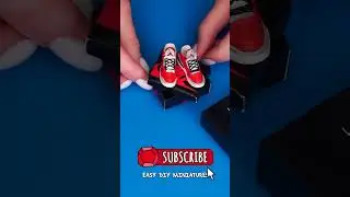 How to Make CUTE Miniature SHOES with BOX! ✂️ Paper DIY for Barbie, LOL Dolls | Mini Brands Style