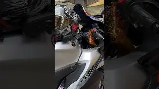 R15M 2023 full system Exhaust ❤️&zwj;🔥 #akrapovic ​⁠@TomarDeepanshu