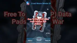 Free To Play (F2P) Data Pads Savings War Robots #warrobot #warrobots