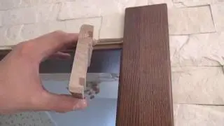 ✅ Как утапливаю дубовый наличник при запиле под 90 градусов