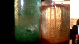 Marie makes lava.