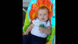 Baby gives middle finger