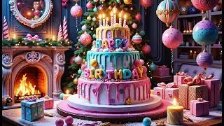 Happy Birthday and Happy New Year Wishes 🎄🎉 | Greeting Video