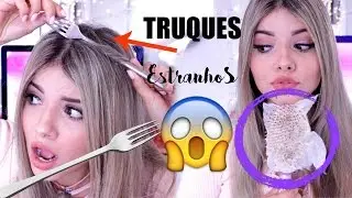 NOVOS Truques ESTRANHOS de Cabelo que VOCÊ DEVERIA conhecer!! Michelle Almendra
