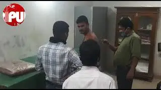 BJP's hooligan attack on SFI leader today. TIWN video Feb 25,2021.