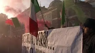 Thousands rally at Rome anti-austerity protest