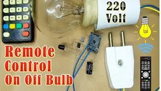 Remote Control Light Circuit | Wireless remote Infrared Receiver Circuit - Without IC