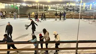 Как убирать снег и лед с катка за короткое время 🥶🥶🥶 #зима #короткоевидео