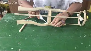 Lampu Hias Meja bahan dari limbah Bambu bekas ~ Kerajinan Bambu