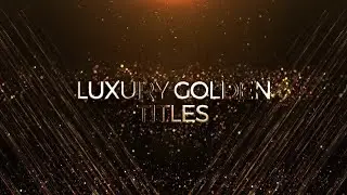 Luxury Golden Titles After Effects Templates