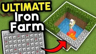 Minecraft Iron farm 1.21| Minecraft Survival Series #4 #hvp0p3edgdec#9uicekbewte