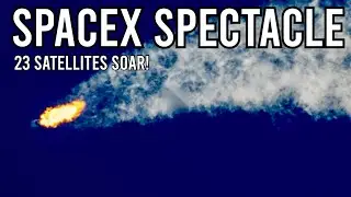 23 Satellites Set Sail #spacex #falcon9launch #spacenews #starlink