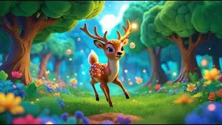 Deer Dancing Light With Breeze | Forest Fun Rhyme for Kids | Rhyme Land