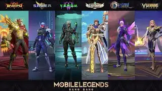ALL SQUAD SKINS MOBILE LEGENDS | ENTRANCE ANIMATION
