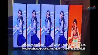 Smart Portable Full Color Video Panel Indoor Mirror LED Display Standing Poster Advertising LED Scre