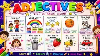 Adjective Chart for Kids | Easy English Grammar Learning for Children