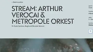 Arthur Verocai feat. Ricardo Verocai, Paula Santoro e Rog&ecirc; com  Metropole Orkest 