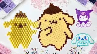 🎀 CUTE VIBES with me ❤️ BEAD ART LIVE #asmr #pompompurin
