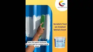 Scratch Test On Coated Metal Sheet - LOCKSEAL Water repellent coating