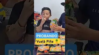 😋Probando por primera vez el Vual&aacute; Pi&ntilde;a de Bob esponja, Parches de Bob esponja| Vual&aacute; Pi&ntilde;a sabe mal?