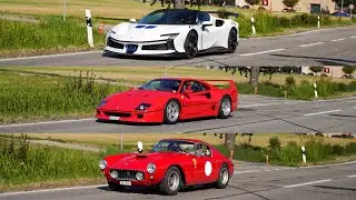 Ferrari /Maserati Meet Emmental - F40, SF90 XX , 250 GT SWB,  275 GTB, Pista, Mc20 , 812, and More.