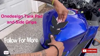 2021 Yamaha R3 OneDesignUSA Tank Pad and Side Grips