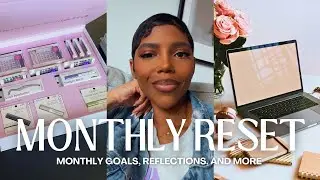 FEBRUARY 2025 RESET | MONTHLY GOALS, REFLECTION, HAIR & NAIL ROUTINE + JANUARY EMPTIES