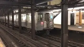 NYC Subway HD 60fps: Kawasaki R68A A Train @ 145th Street (4/5/17)