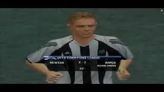 uefa champions league 2006 _2007 ps2  Barcelona vs Newcastle final