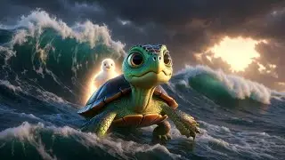 “এই ছোট্ট কচ্ছপটা সবাইকে অবাক করে দিল!”🐙🐦🐙