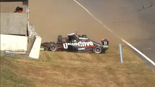 Toyota Racing Series New Zealand 2019. New Zealand Grand Prix. Big Crash