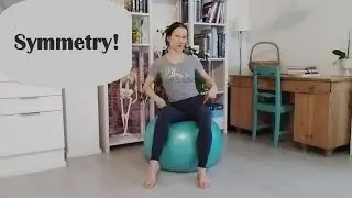 Improve the symmetry of your seat and riding position with this exercise (with an exercise ball)